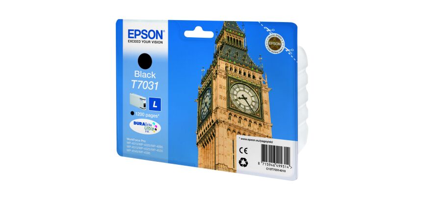 Cartouche Epson T7031 L noire pour imprimante jet d'encre