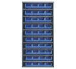 Armoire à bacs sans porte en plastique - 40 bacs