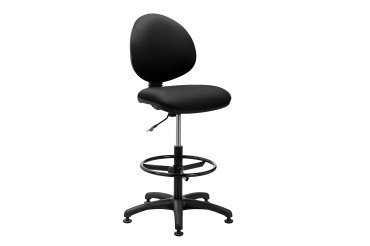 Stoel Office stof zwart – standaardmechanisme – hoge rug