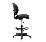 Chaise Saturn tissu noir - standard - dossier haut