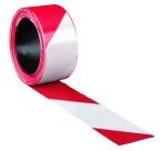 Ruban de signalisation rouge et blanc 50 mm x 33 m