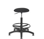 Tabouret Saturn tissu - pieds patins antidérapants