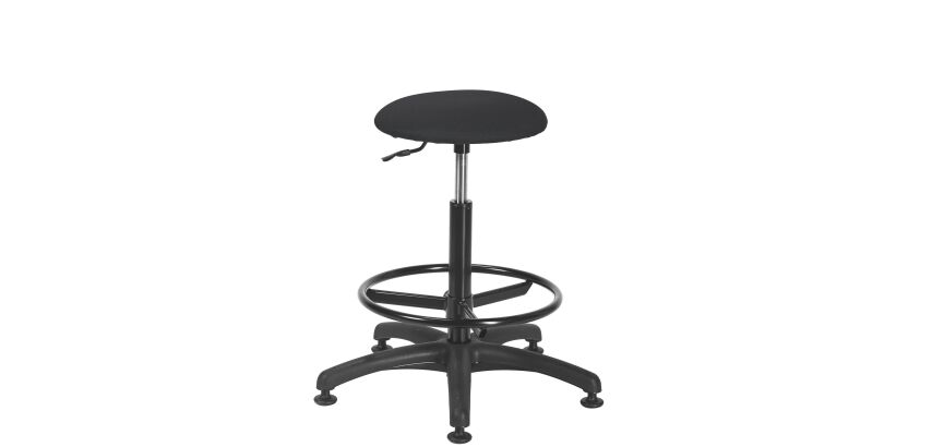 Non-fire fabric Office stool - non-slip feet