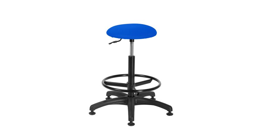 Tabouret Saturn tissu - pieds patins antidérapants