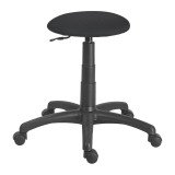 Tabouret Office tissu noir