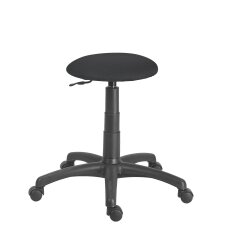 Tabouret Office tissu noir