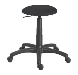 Hocker Office Stoff schwarz
