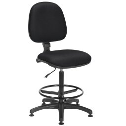 Stuhl Office Stoff schwarz - permanenter Kontakt– hoher Rücken