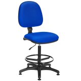 Stoffen bureaustoel – permanent contact – hoge rug