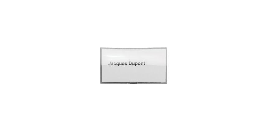 Identificadores Click-Fold con imán 45 x 75 mm.