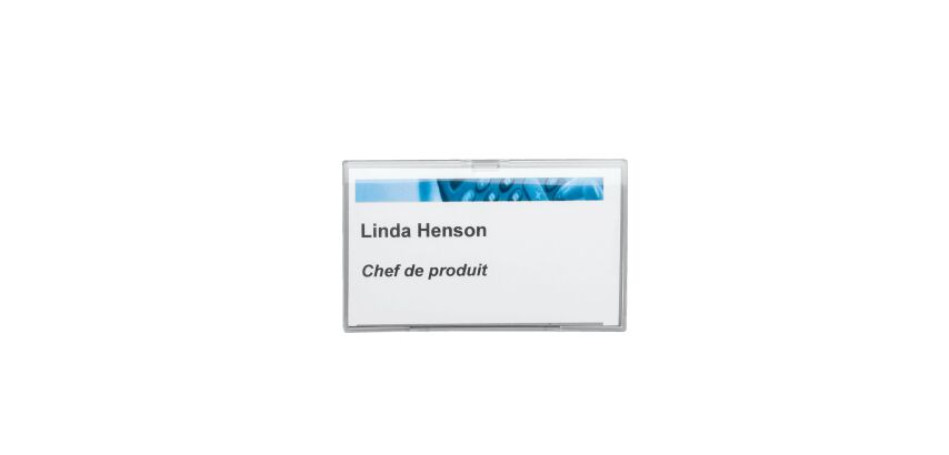 Identificadores Click-Fold con clip e imperdible