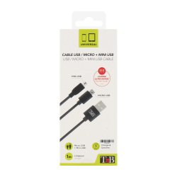 Kabel TnB USB 2.0 mini- und Micro-USB