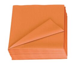 Serviettes de table unies en ouate Lotus couleur 39 x 39 cm
