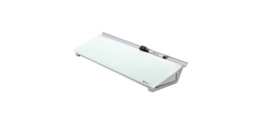 Bloc-notes de bureau personnel en verre Nobo