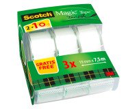 Pakket van 2 + 1 verdelers Scotch Magic plakband