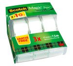 Pack 2+1 dévidoirs adhésif Scotch Magic