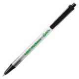 Stylo bille Bic Ecolutions rétractable pointe 1 mm - écriture moyenne noir