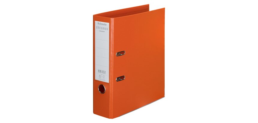 Archivador de palanca Esselte Chromos Plus A4 cartón forrado en plástico- lomo 8 cm