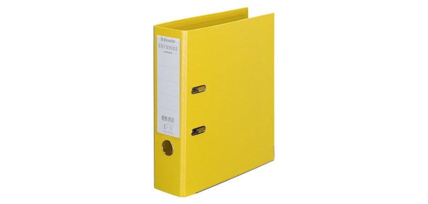 Classeur couleur à levier plastifié Esselte Chromos Plus - dos 8 cm