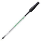 Stylo bille Bic Ecolutions à capuchon pointe 1 mm - écriture moyenne noir