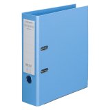 Classeur à levier cartonné Esselte Chromos Plus A4 - Dos 8 cm bleu pastel