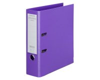 Classeur à levier cartonné Esselte Chromos Plus A4 - Dos 8 cm violet