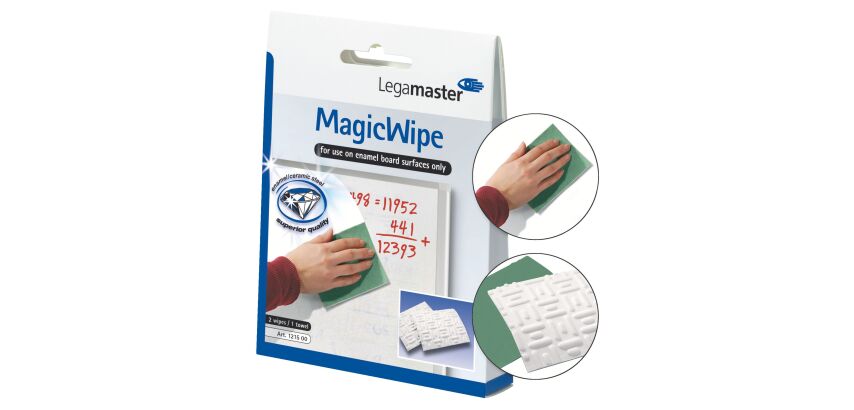 Eponge magique Magic Wipe pour tableau blanc - Boîte de 2