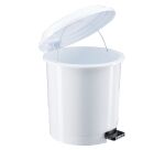 Poubelle plastique 12 L ronde à pédale