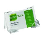 Porte-cartes de visite Durable acrylique 12 x 5,5 cm incolore - 50 cartes