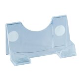 Plastic business card holder Durable 120 x 55 mm colorless for 50 cards 