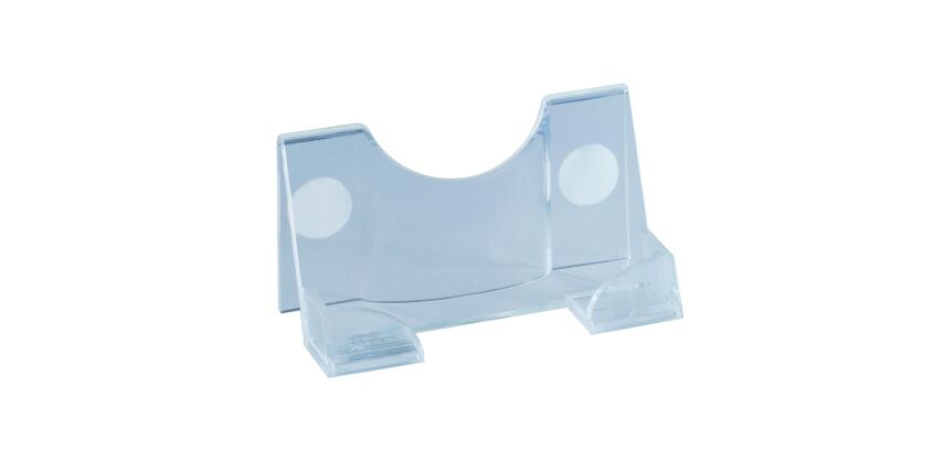 Plastic business card holder Durable 120 x 55 mm colorless for 50 cards 