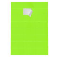 Etiqueta para inkjet y láser 70 x 37 mm color fluorescente - Caja de 2400