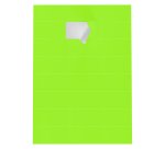 Box 2,400 fluorescent labels, rectangular, 70 x 37 mm