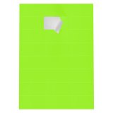 Etiquette jet d'encre et laser 70 x 37 mm vert fluo - Boîte de 2400