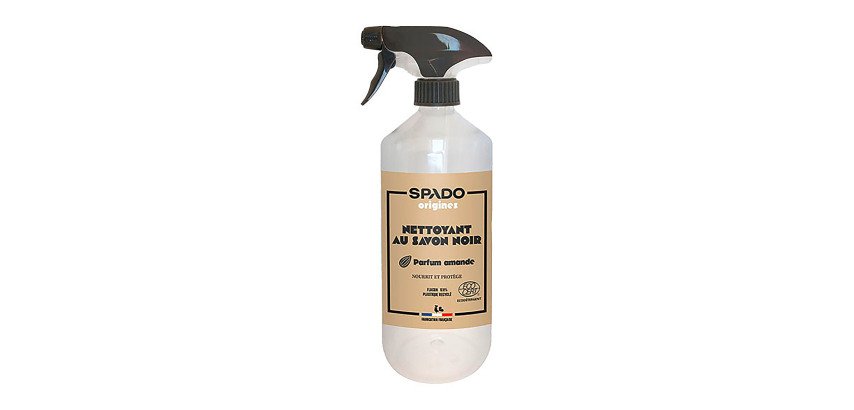 Savon noir à l'huile de lin Spado parfum amande - Spray 750 ml
