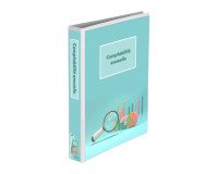 Ringbuch mit 4 Ringen Plastik Bruneau personalisierbar A4+ Rücken 45 mm weiß