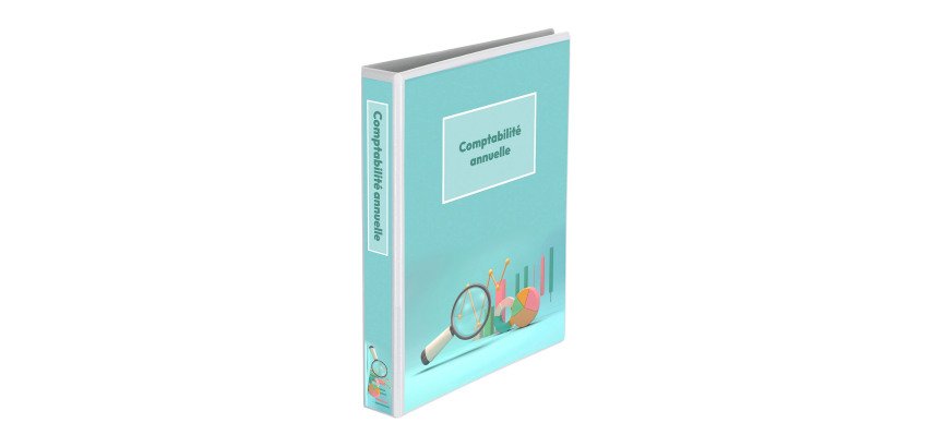 Ringbuch mit 4 Ringen Plastik Bruneau personalisierbar A4+ Rücken 45 mm weiß