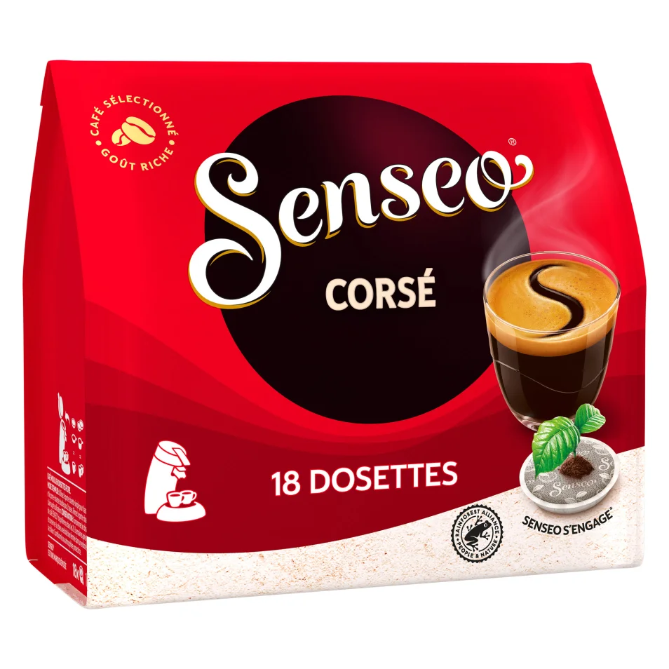 Dosettes de café Senseo Corsé - Paquet de 18 sur