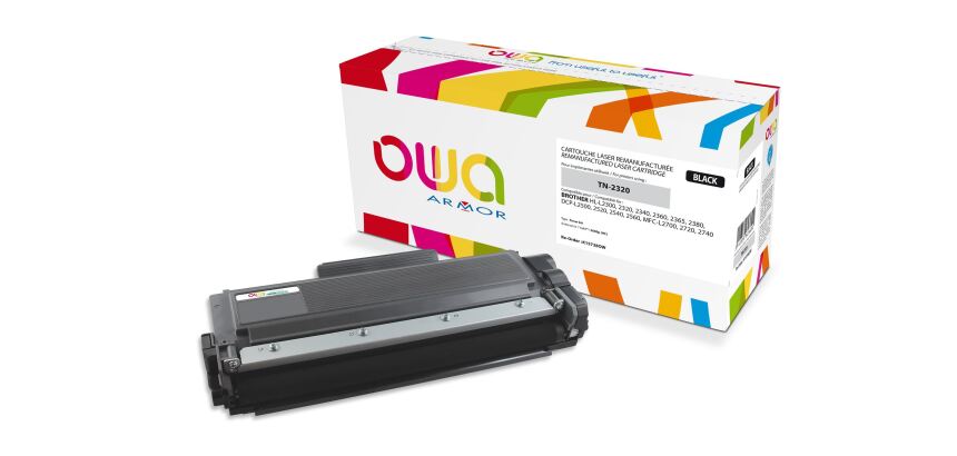Toner Owa compatible Brother TN2320 haute capacité noir pour imprimante laser