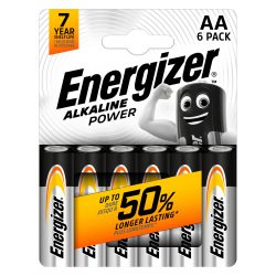 Blister of 6 batteries LR06 Energizer Power 