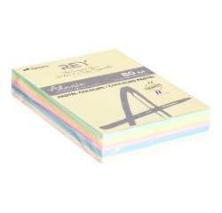 Papel A4 colores pastel 80 g Rey Adagio - Paquete de 5 x 100 hojas