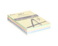 Papel A4 colores pastel 80 g Rey Adagio - Paquete de 5 x 100 hojas