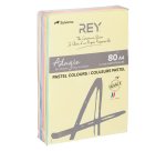 Papier A4 couleurs pastel 80 g Rey Adagio - Ramette de 5 x 100 feuilles