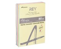 Papier A4 couleurs pastel 80 g Rey Adagio - Ramette de 5 x 100 feuilles