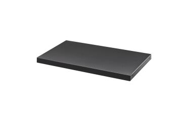 Set 2 zwarte legplanken voor rolluikkast breedte 100 cm