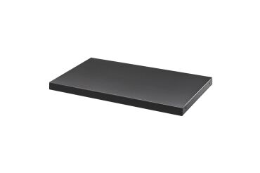 Jeu de 2 tablettes noires pour armoire à rideaux largeur 100 cm