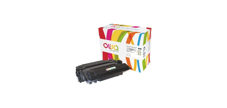 Toner Owa compatible HP 55X-CE255X noir pour imprimante laser
