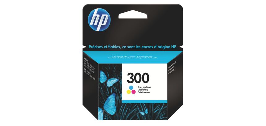 Cartouche HP 300, 3 couleurs pour imprimante jet d'encre