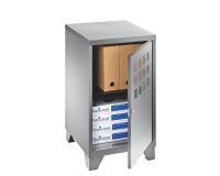 Caisson Color hauteur de bureau 74 cm aluminium