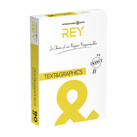 Papier A4 blanc 90 g Rey Text & Graphics - Ramette de 500 feuilles